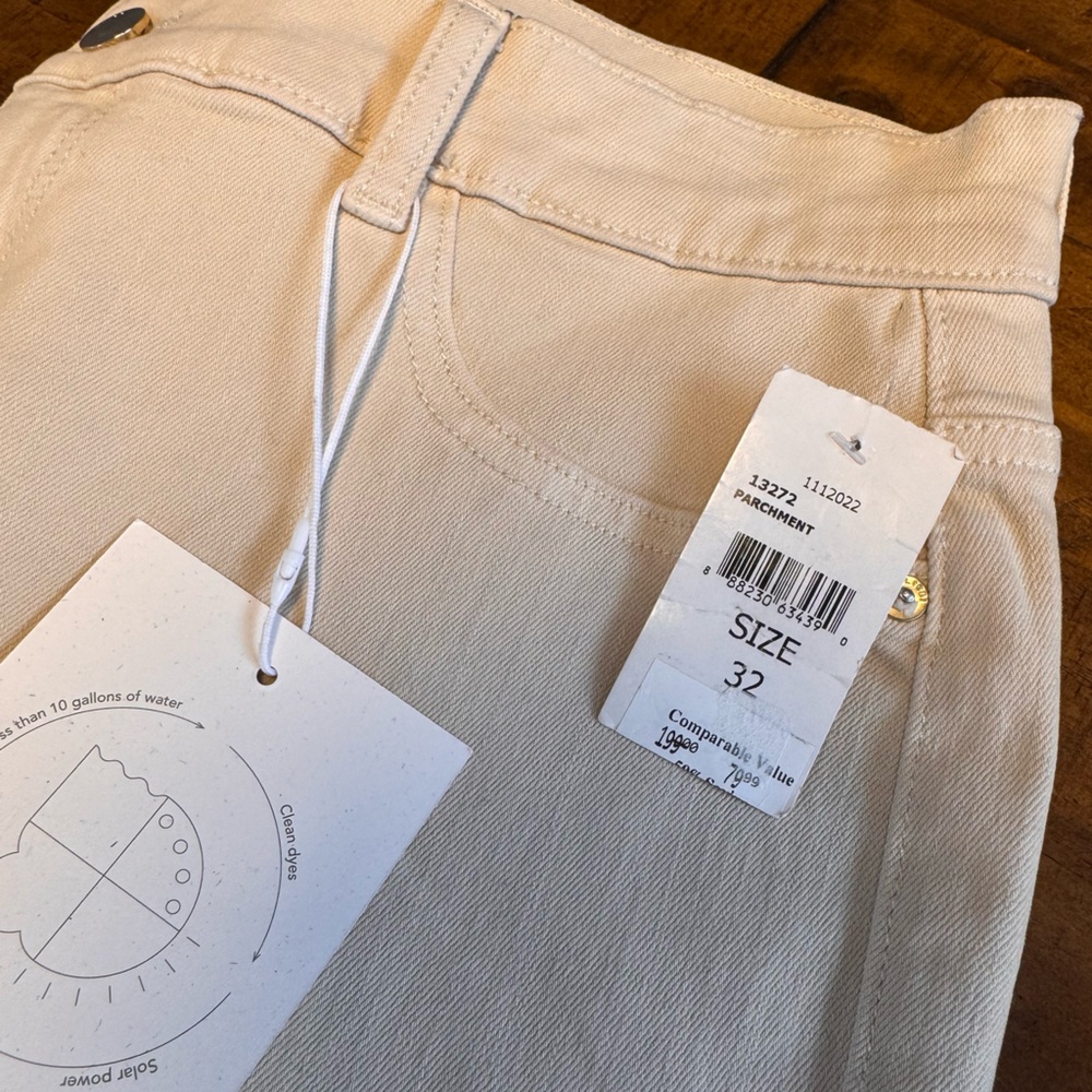 DL1961 Bridget Boot High Rise Instasculpt Crop Jeans Khaki color- NWT - Picture 4 of 11